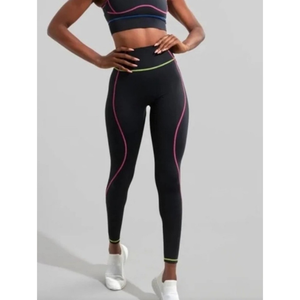 EUC Buffbunny Collection LochNess Leggings Disturbia/Hazard Activewear Size M